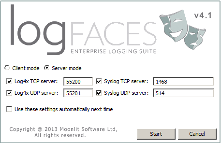 LogFaces client